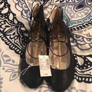 NWT girls size 4 lace up dress shoes